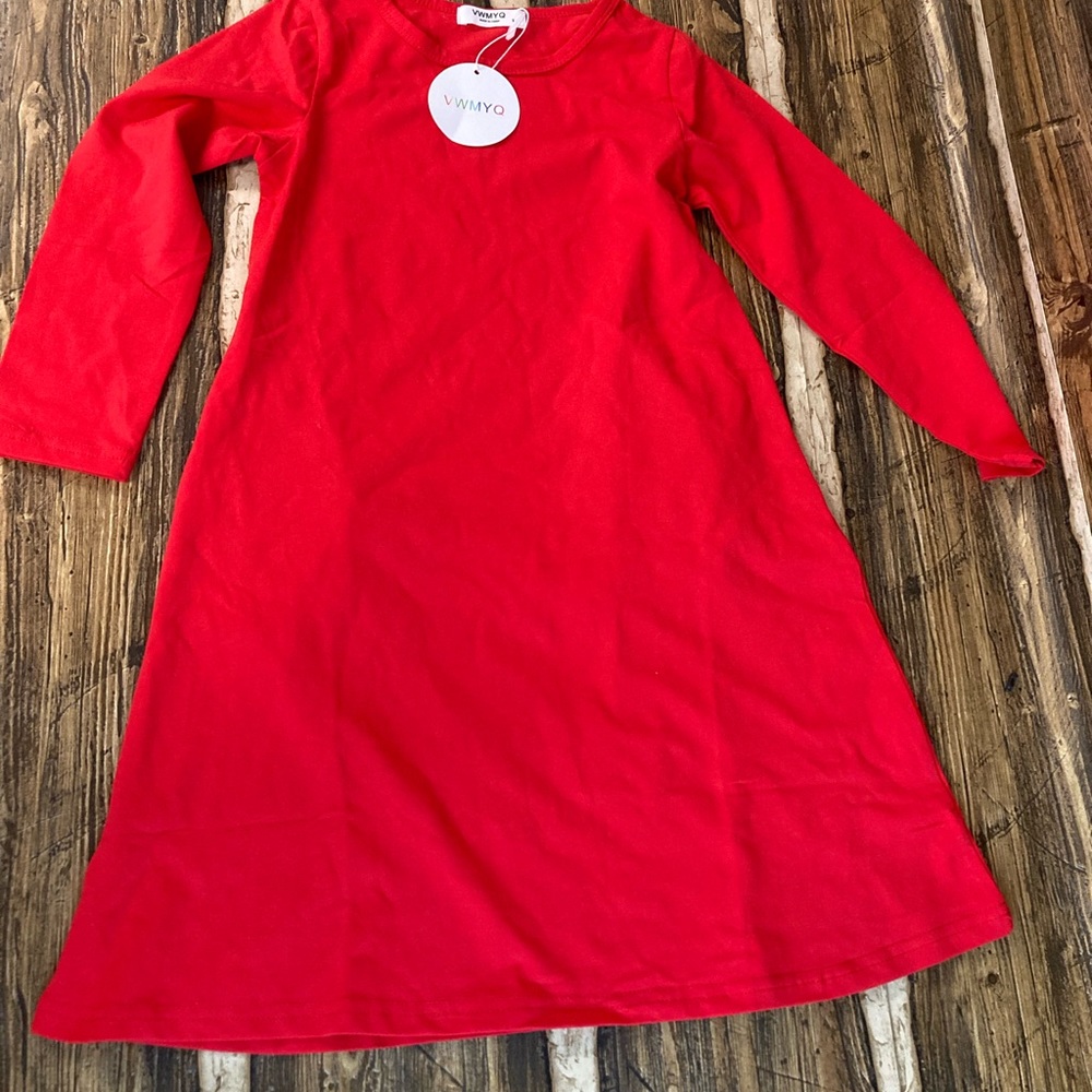 VWMYQ Girls dress red small